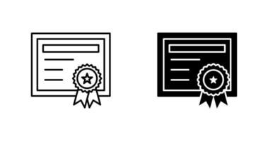 icono de vector de certificado