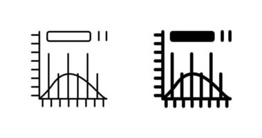 icono de vector de histograma