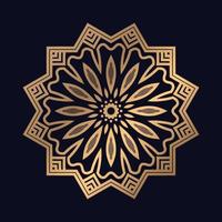 Circulated Luxury mandala design vector logo icon illustration