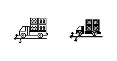 Multiple Delivery Points Vector Icon