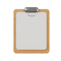 Clipboard with blank paper png