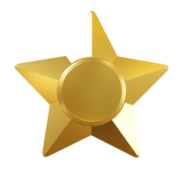 Gold badge medal png