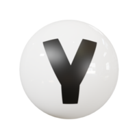 Ball letter Y png