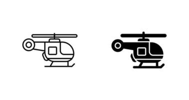 icono de vector de helicóptero