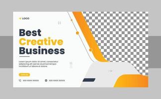 Creative business conference flyer template set or webinar event invitation social media web banner vector