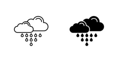 icono de vector de lluvia ácida