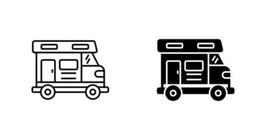 Camper Van Vector Icon