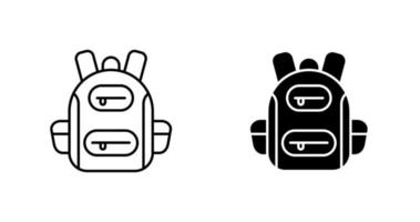 icono de vector de mochila