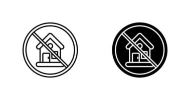 No House Vector Icon