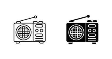 icono de vector de radio