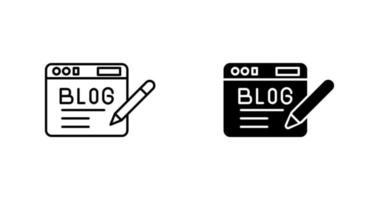 icono de vector de blog