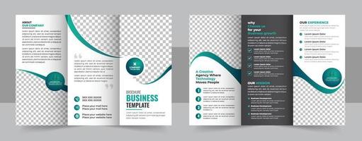 Business trifold leaflet brochure template design,Professional business three fold flyer template, Abstract trifold brochure template,Creative business square trifold brochure template design vector