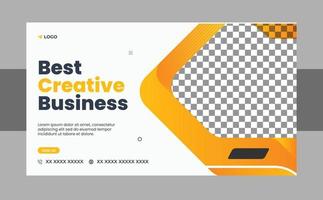 Creative business conference flyer template set or webinar event invitation social media web banner vector