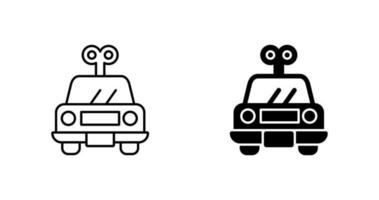 icono de vector de juguete de coche