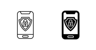 Mobile Security Vector Icon