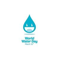 world water day concept. ecology concept. save water save life. vector illustrations