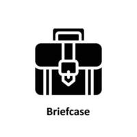 Briefcase Vector Solid Icons. Simple stock illustration stock