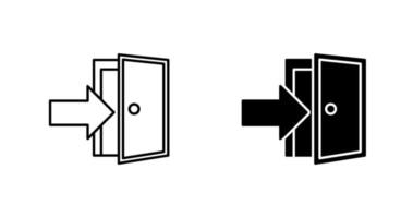 Exit Door Vector Icon