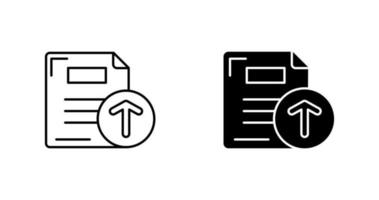 Files Upload Vector Icon