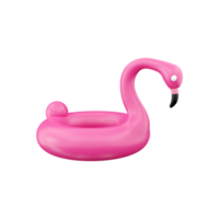 3d geven roze opblaasbaar flamingo zwemmen zwembad ring . 3d renderen roze flamingo zwemmen zwembad ring. 3d geven roze flamingo zwemmen zwembad ring illustratie. png