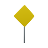 3d render The traffic sign merges with the right lane. Warning to motorists on the road. 3d rendering The traffic sign merges with the right lane cartoon icon. png