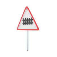 3d render Raster version. Illustration of Prohibitory Red Circle Sign. 3d render icon No Entry for Vehicular Traffic. png