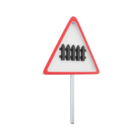 3d render Raster version. Illustration of Prohibitory Red Circle Sign. 3d render icon No Entry for Vehicular Traffic. png