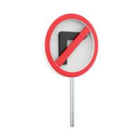 3d rendering Road sign icon, Road rules icon, No right turn. 3D rendering No right turn symbol cartoon icon. png