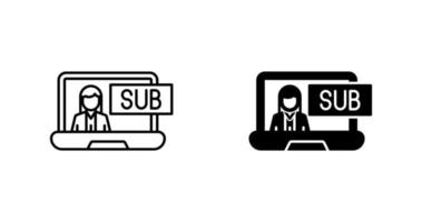 Subscriber Model Vector Icon