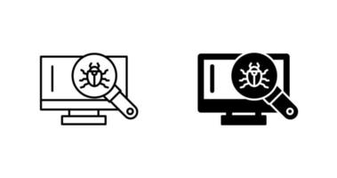 Search Virus Vector Icon