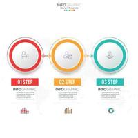 infografía con 3 pasos, opciones, partes, pasos o procesos. vector