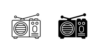 icono de vector de radio