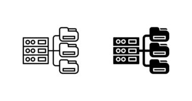 icono de vector de base de datos