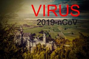 Coronavirus quarantine in Europe. Concept. Economy and financial markets affected by corona virus outbreak and pandemic fears. Digital montage. photo