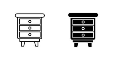 Chest Of Drawers Vector Icon