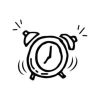 mano dibujado alarma reloj icono. alarma reloj bosquejo icono para infografía, concepto diseño. sitio web o aplicación vector bosquejo icono aislado en blanco antecedentes