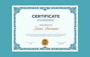 Classic Style Certificate Template vector