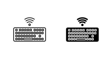 Wireless Keyboard Vector Icon