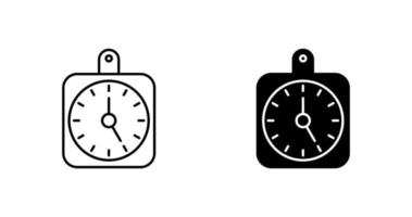 icono de vector de reloj de pared