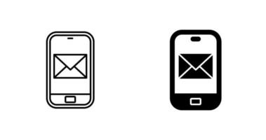 Smartphone mail Vector Icon