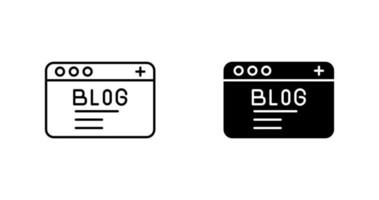 icono de vector de blog