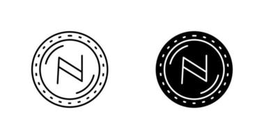 icono de vector de moneda namecoin