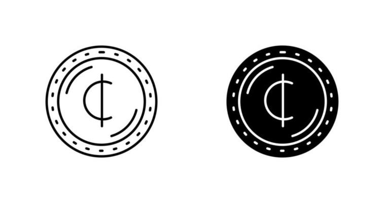 Cedis Currency Vector Icon
