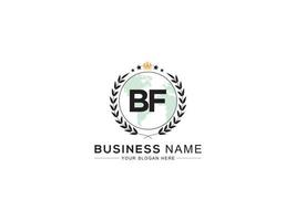 profesional bf negocio logo, único bf logo letra vector icono