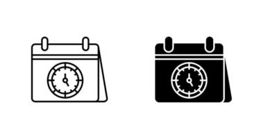 icono de vector de horario