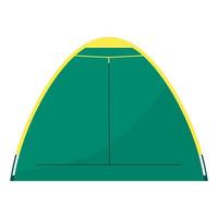 A military and tourist tent for camping or an army expedition. vector