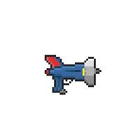 laser gun in pixel art style vector