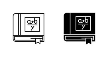 Algebra Book Vector Icon