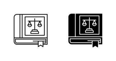 Law Book Vector Icon