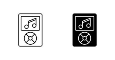 icono de vector de reproductor de música